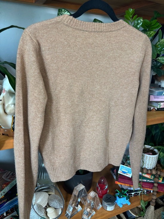 Reformation Camel Tan Crewneck Sweater | XS - Picture 5 of 5